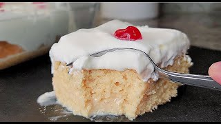 TRES LECHES Cake  Homemade Tres Leches Cake Recipe [upl. by Surazal]