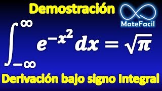 G3 Integral Gaussiana Demostración usando derivación bajo signo integral [upl. by Entirb]