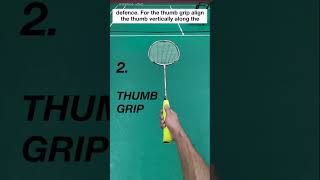 The correct grip to use for various shots in badminton  Badminton Warehouse [upl. by Holton]