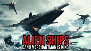 Star Citizen IAE 2954 Day 4  ALIEN SHIPS  Banu Merchantman Vanduul Blade amp Gatac Railen [upl. by Younger]