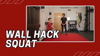 Wall Hack Squat  Cable Machine Exercise [upl. by Laehplar]