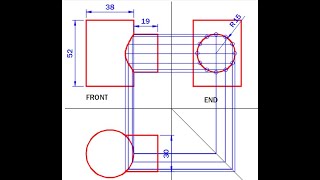 How to Draw the Interpenetration of two Cylinders in AutoCAD [upl. by Irtak]