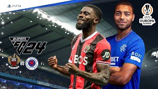 FC 24  OGC Nice vs Rangers  Europa League 2024 Full Match ft Boga Guessand AliCho  PS5™ 4K60 [upl. by Munson]