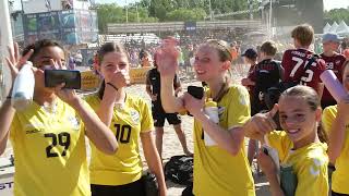 Highlights 197  Åhus Beachhandboll Festival 2023 [upl. by Maidel]