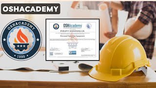 OSHAcademy Overview II Safety officer II US base Qualifications [upl. by Wanyen]