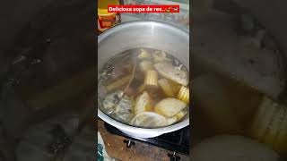 sopa o caldo de res receta deliciosa shorts sopa caldo [upl. by Dressler]