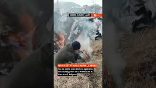 Manifestation des agriculteurs devant la préfecture du Vaucluse [upl. by Ryder32]