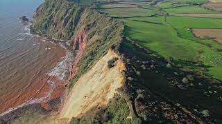 Sidmouth Cliff Fall Jacobs Ladder October 2024 [upl. by Kerk476]