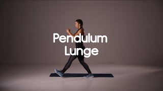 How to do a Pendulum Lunge  20 Second Demo HIIT Exercise [upl. by Inatirb]