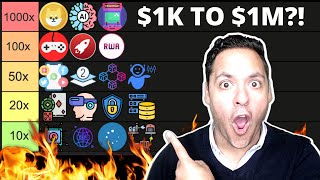 🔥TOP COINS TO 1001000X IN NEXT BULL MARKET Turn 1k into 100k URGENT [upl. by Ydak670]