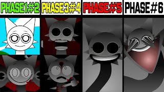 Phase 1 VS Phase 2 VS Phase 3 VS Phase 4 VS Phase 5 VS Phase 6 in Incredibox Sprunki [upl. by Omura627]