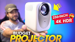 Best BUDGET PROJECTOR for Home Theater⚡️ HUGE 250INCH amp 4K HDR Auto Focus  Wzatco CE Projector [upl. by Borroff997]