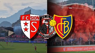 FC SION VS FC BASEL31082024  SwissUltrasTradition [upl. by Sayers]