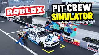 Starting a NEW JOB in Roblox Pit Crew Simulator [upl. by Ggerk119]