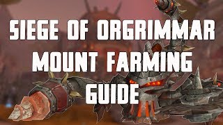 Siege of Orgrimmar Mount Farming Guide [upl. by Nnomae]