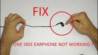 One side earphone NOT WORKING   FIX  Reason 1 [upl. by Atteinotna]