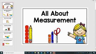 Measurement Introduction for Kindergarten [upl. by Kariotta]