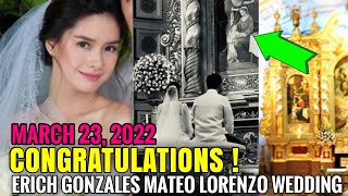 TOTOO NGA  ERICH GONZALES and MATEO LORENZO WEDDING Today March 23 2022 [upl. by Mal]