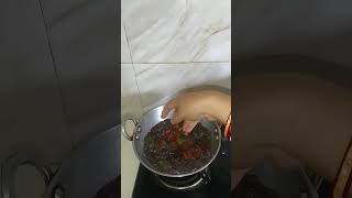 Daler bori diye lal shak recipe  Like and subscribe food [upl. by Naujet]