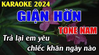 Giận Hờn  Karaoke Tone Nam  Karaoke Tuyệt Phẩm [upl. by Wehttan259]