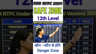 RRB NTPC 2024  12th Level Safe Zone  rrbntpc viralvideo [upl. by Lever666]