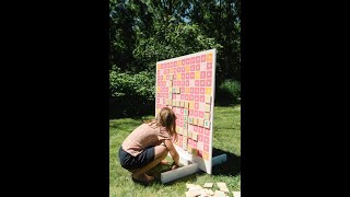 How To DIY A Giant Word Search Game  VELCRO® Brand [upl. by Odnanref]