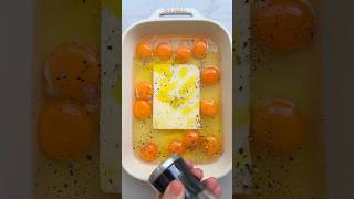 Baked Feta Eggs  FeelGoodFoodie [upl. by Web48]