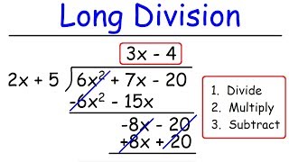 Polynomials  Long Division [upl. by Ecart]