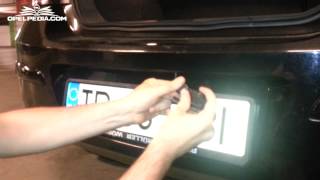 Opel Astra H Tutorial Replace Licence Plate Light Bulb [upl. by Ardehs558]