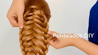 ✨️ Penteado fáceis e rápido  Tutorial de penteados  Penteados belíssimo  Penteado para festa [upl. by Eliath]