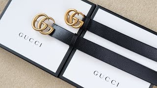 Real vs Replica Gucci HOW TO SPOT A FAKE GUCCI BELT [upl. by Ansela897]