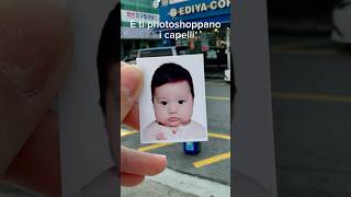 passaporto coreadelsud southkorea mixedbaby divertente funny funnyshorts photoshop [upl. by Enneyehc]