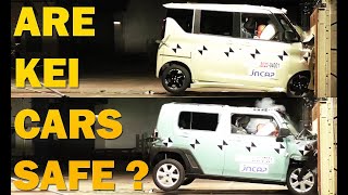 Are Japanese KEI cars safe Crash test comparison NISSAN ROOX vs DAIHATSU TAFT [upl. by Agiaf]