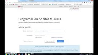 Cómo hacer cita en MEXITEL por Internet [upl. by Akered904]