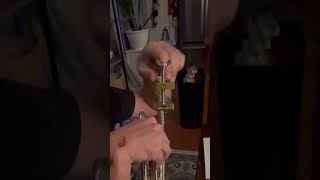 Removing a Stuck Mouthpiece on Trumpet 🎺 trumpet mouthpiece shorts [upl. by Emmerie728]