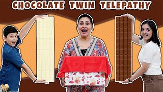 CHOCOLATE TWIN TELEPATHY  Family Comedy Eating Challenge  Aayu and Pihu Show [upl. by Mile412]