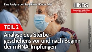 Analyse des Sterbegeschehens vor und nach Beginn der mRNAImpfungen – Teil 2  Günter Eder  NDS [upl. by Ydna]