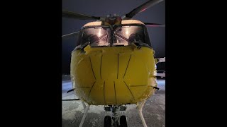 Flying the CH149 Cormorant in icing conditions conducting a medevac [upl. by Yllet428]