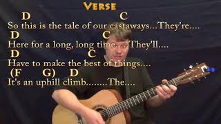 Gilligans Island TV Theme Strum Guitar Cover Lesson with ChordsLyrics [upl. by Tonya420]