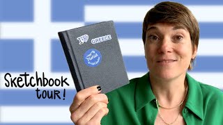 Sketchbook Tour  Greece Adventures Part 2 [upl. by Joelynn]