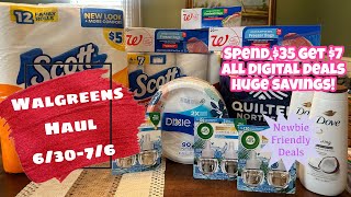 WALGREENS HAUL 63076  NEWBIE FRIENDLY  ALL DIGITAL DEALS [upl. by Aimo]