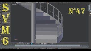 Modéliser Une Maison AZ Blender 3d Tutoriel SVM6 N°47 Escalier Suite [upl. by Rogers]