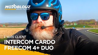 Test de lintercom CARDO FREECOM 4 DUO par David Client Motoblouz [upl. by Annayar]