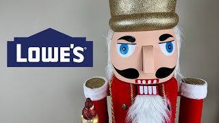 Bluetooth Nutcracker Animatronic 2024 Lowe’s Unboxing amp Demo [upl. by Stolzer]