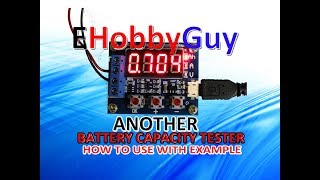 ANOTHER BATTERY CAPACITY TESTER HOW TO USE  TEST [upl. by Rhee]