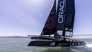 34th AMERICAS CUP FINAL Race 19 Finish and Trophy Short Edit [upl. by Leeda]