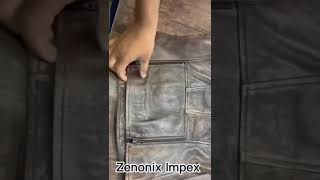 Premium Genuine Leather Jacket for Men  Stylish Durable amp Comfortable  Zenonix Impex [upl. by Holle790]