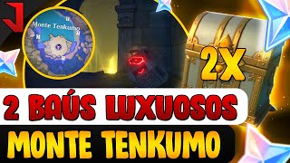 PUZZLE DAS PORTAS EMBAIXO DA ÁGUA NO MONTE TENKUMO  2 BAÚS LUXUOSOS  CONQUISTA  GENSHIN IMPACT [upl. by Shanon162]