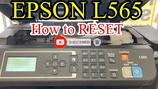 How to RESET  EPSON L565 [upl. by Andrey]