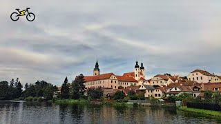 ebike Via Czechia Českomoravská  Slavonice  Dačice  rozhledna Oslednice  Telč  Třešť  Jihlava [upl. by Kyte170]